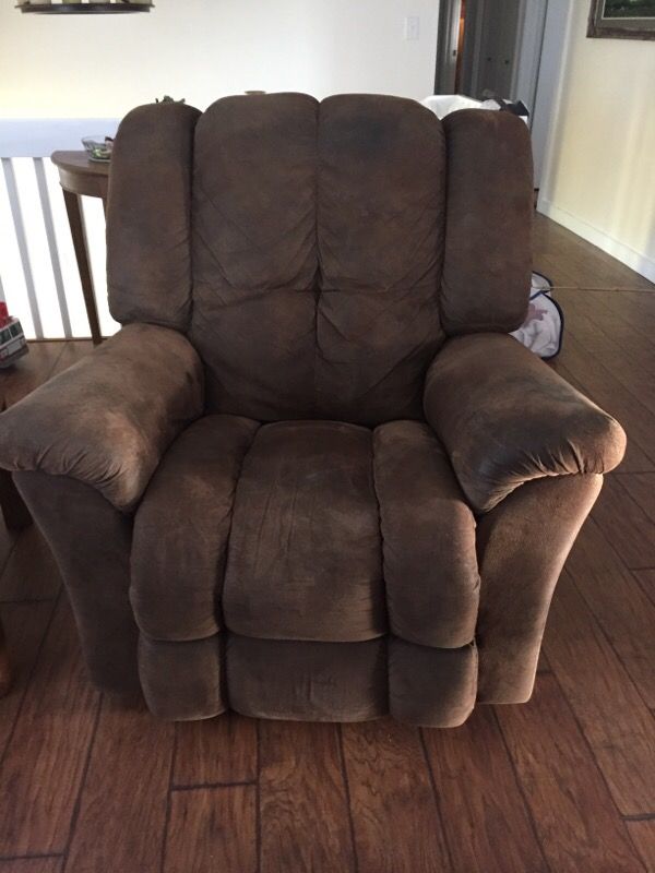 Brown microfiber Lazy Boy Recliner
