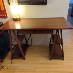 Cute and Functional Mid Century Modern Desk With Storage 