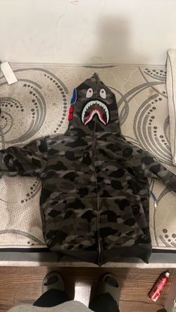 BAPE Shark Full-Zip Camo Hoodie