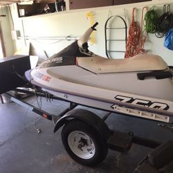 Jet ski and trailer