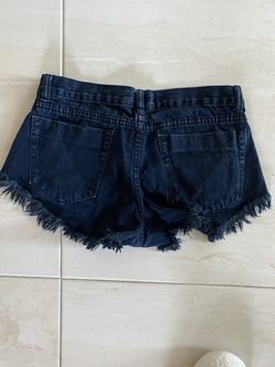 Cute Summer Black Jean shorts Sz small