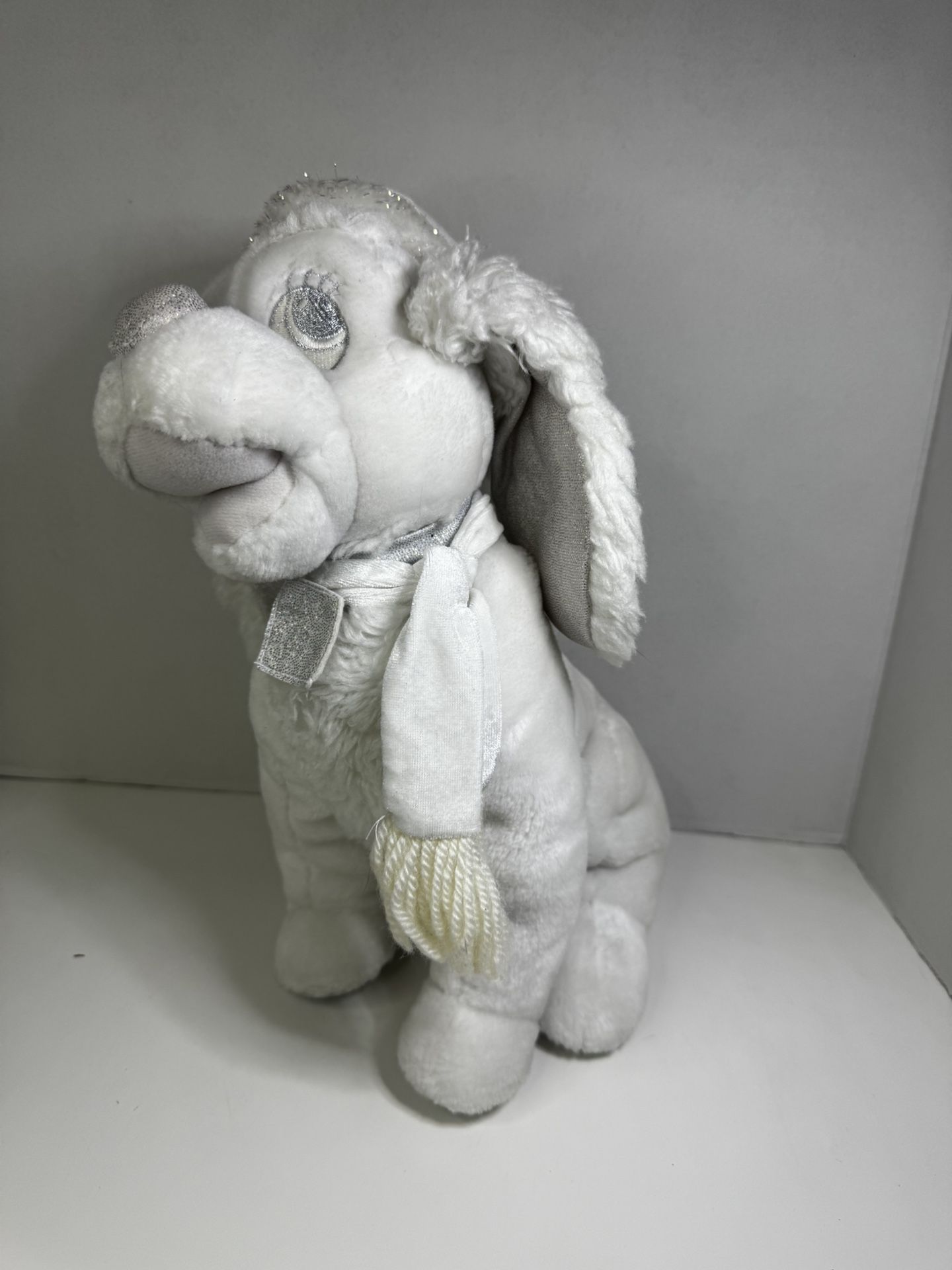Lady And The Tramp Walt Disney Store Snowflake Pals Lady Plush 12" White Silver