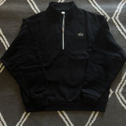 Black Alo Quarter-Zip Sweater S-XL