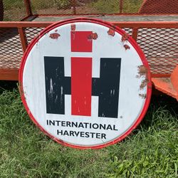 LARGE 36" International Harvester IH Logo Farming / Tractor Metal Sign - 42080