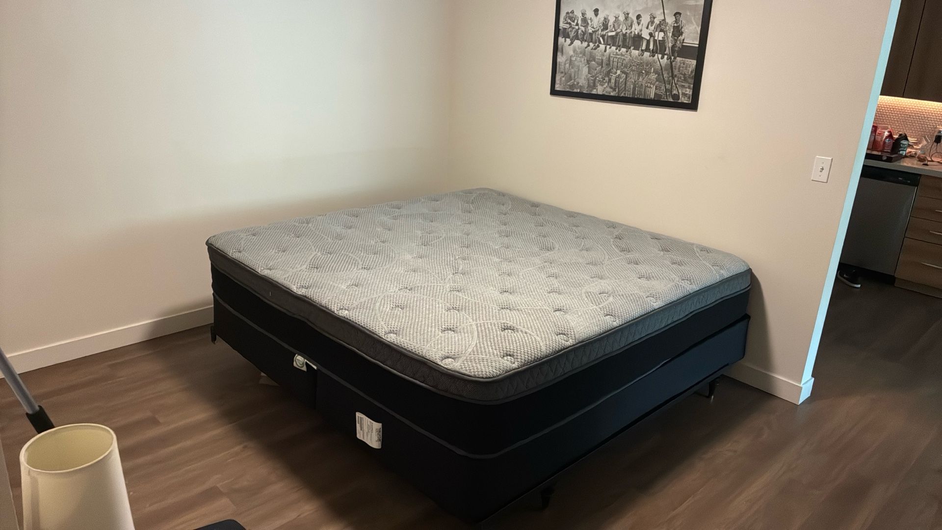King Mattress And Box Spring! Metal Frame Too