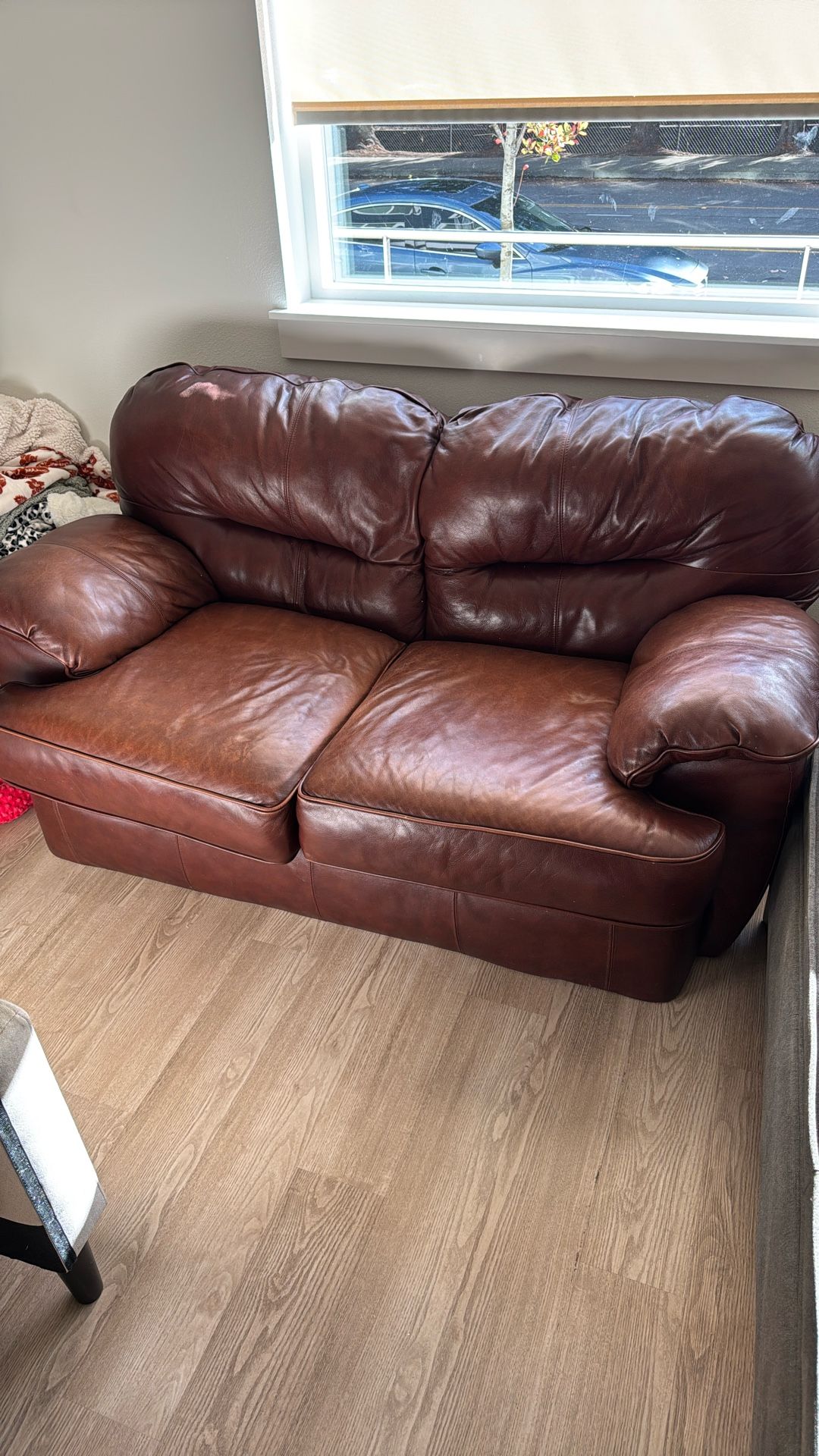 Leather 2 Person Loveseat Couch FREE