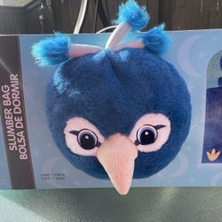 HUGFUN Kids Animal Slumber Bag Peacock