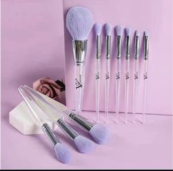 10 Piece Makeup Brushes