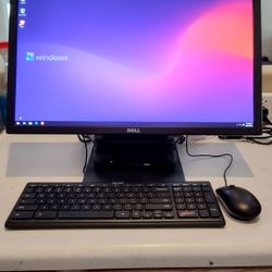 24" HP mini pc AMD CPU 8gb 256gb Windows 10 Office 365