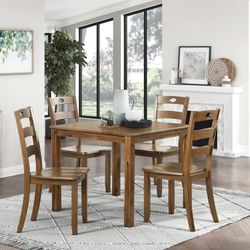 Stowe Walnut 5-Piece Dinette Set