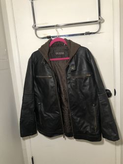 Guess Vintage Leather Jacket Men