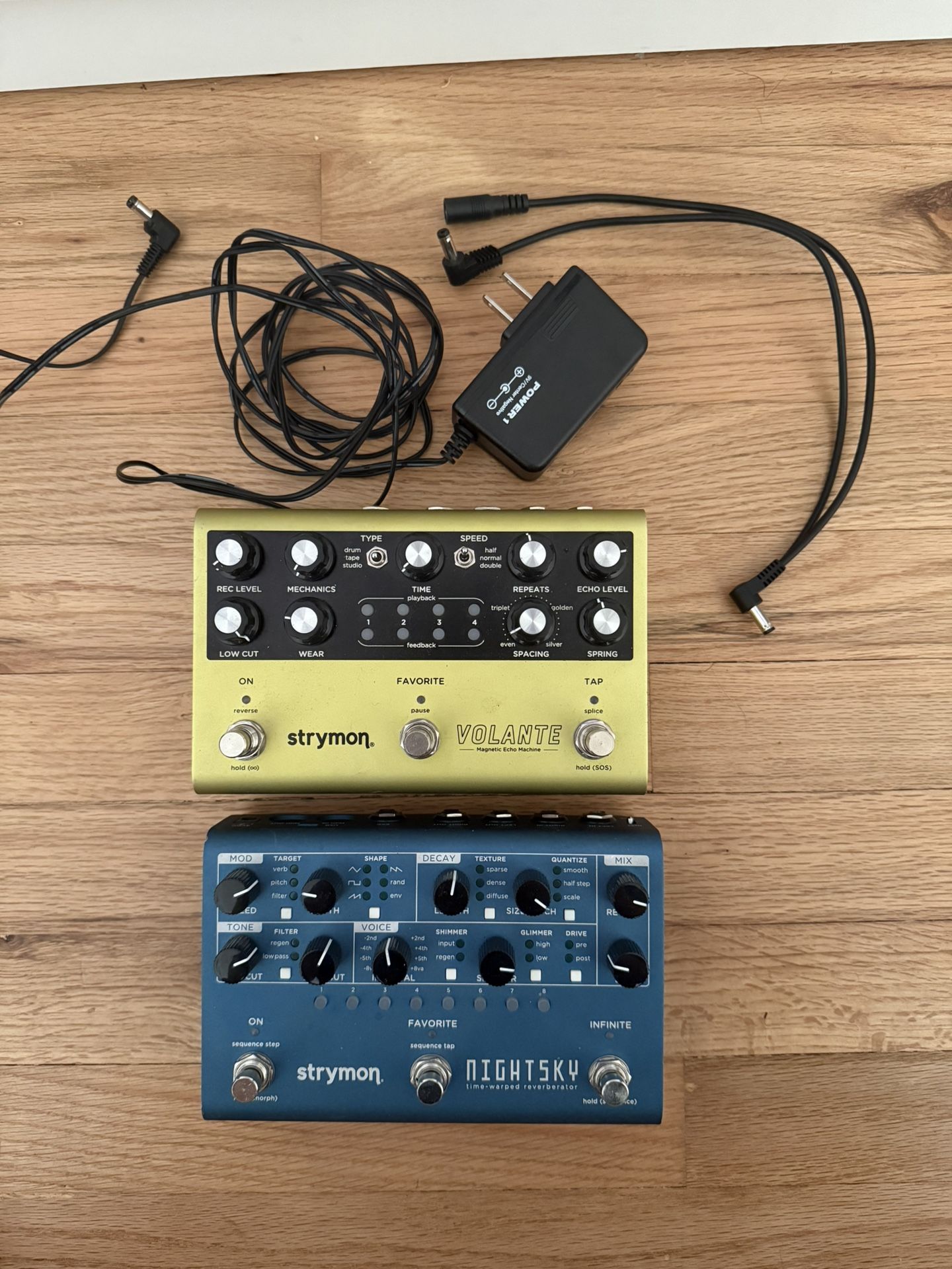 Strymon Volante and Nightsky