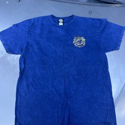 Vintage Stonewashed Santa Cruz T Shirt Floral Design