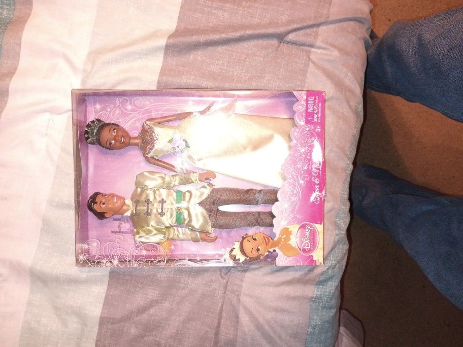 Disney Princess Tiana And Naveen Dolls
