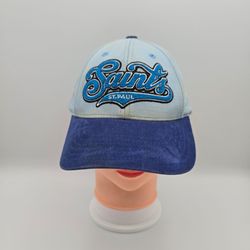 American Needle MiLB St. Paul Saints Minnesota Adjustable Leather Strapback Hat
