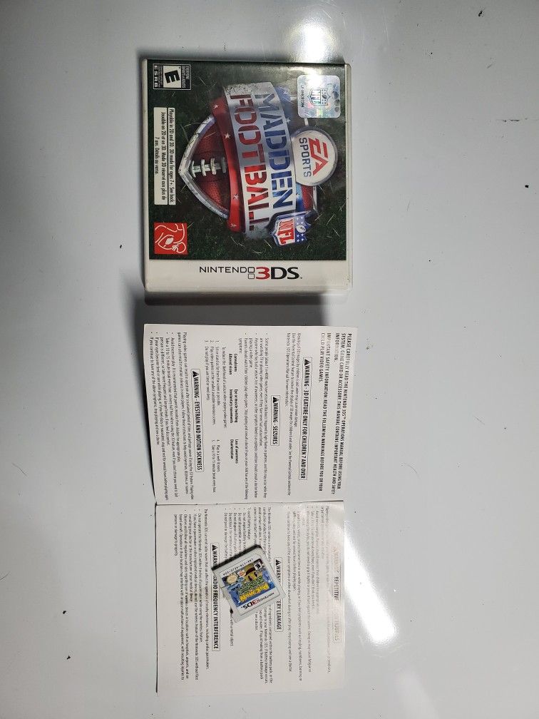 (2) Nintendo 3DS Game, $50