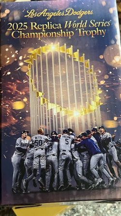 Dodgers 2025 World Series trophy