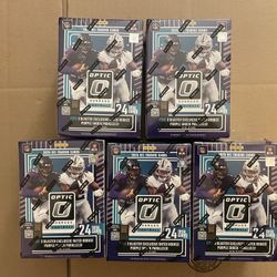 2025 Panini Donruss Optic Football Purple Shock Parallels Sealed (Lot Of 5)
