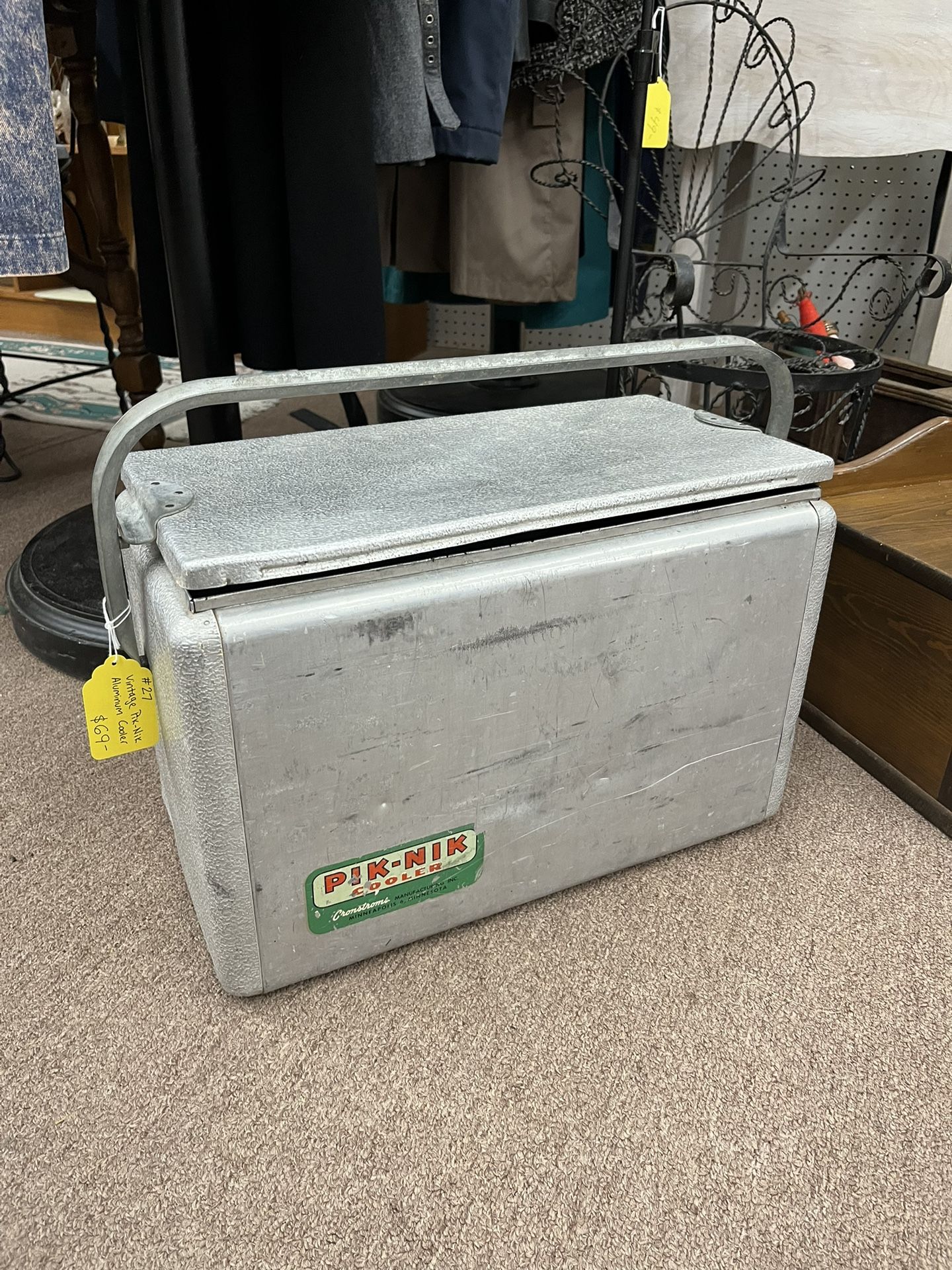 Vintage Pik-Nik Aluminum Cooler