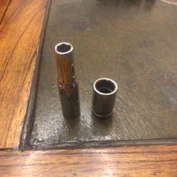 2 Husky Sockets For 1/4” Drive (6mm Deep Socket & Standard 3/8”)