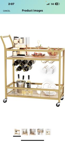Gold Bar Cart