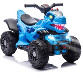 Electric Dinosaur Ride On ATV for Kids, 12V 4-Wheel Toy Car with Music, Microphone Interface, Bluetooth & LED Lights, 1.86MPH Safe Speed, 2WD Kids Car