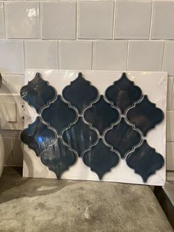 MSI Bay Blue Arabesque Wall Tile 18 Sheets