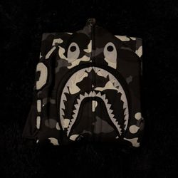 Glow In The Dark Camo Black ZipUp Hoodie