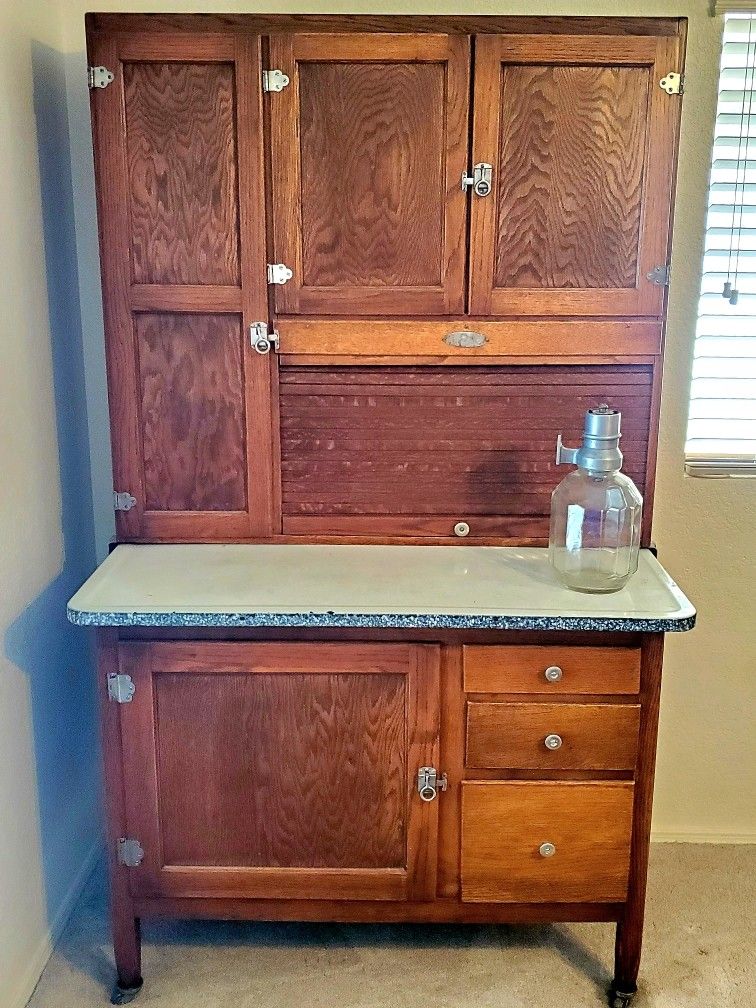 Gorgeous Antique Hoosier Kitchen Cabinet