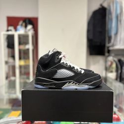 Size 8 Jordan 5 Black Metallic Reimagined