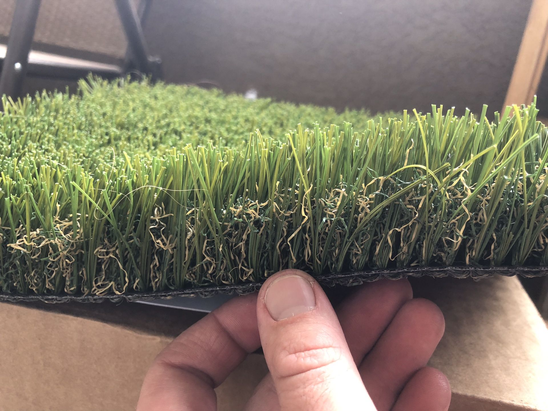 Brand new fake grass for sale. 15’ wide rolls. Different options for