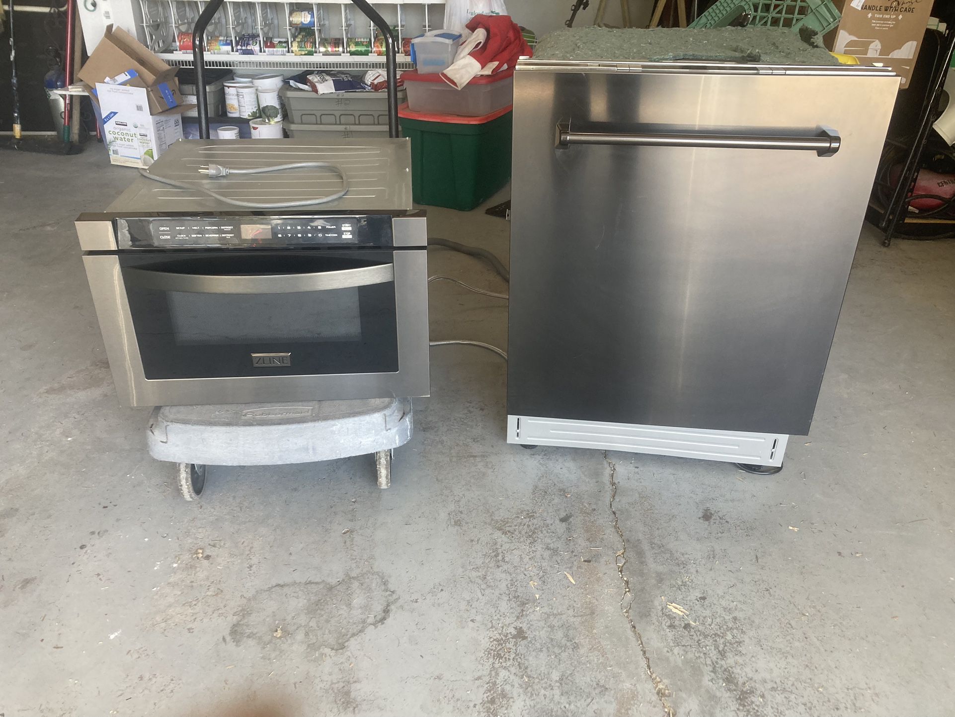 Z Line Dishwasher And In Drawer Microwave 