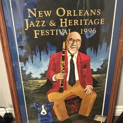 1996 Limited Edition New Orleans Jazz Festival Poster Numbered