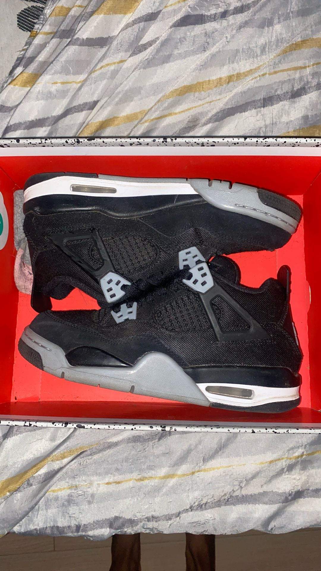 Black, Grey- White Jordan 4 Retros