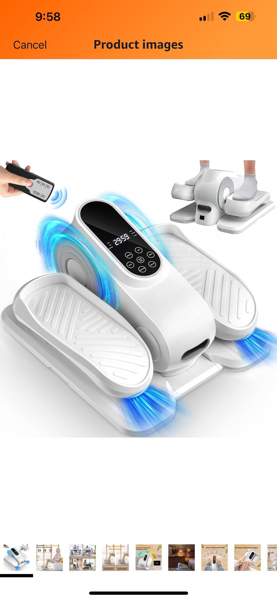 Under Desk Elliptical Exercise Machine