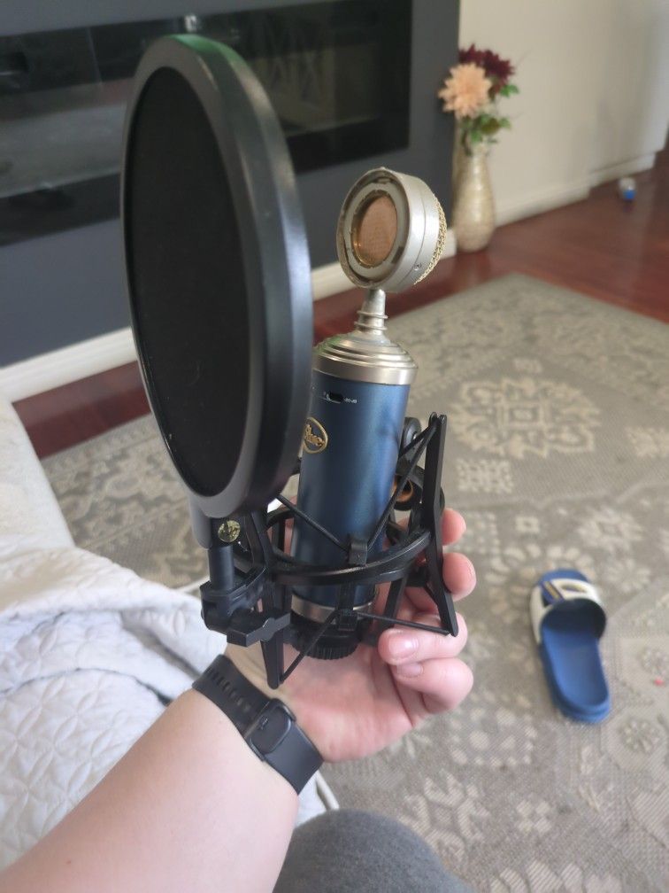 Blue Baby Bottle Microphone