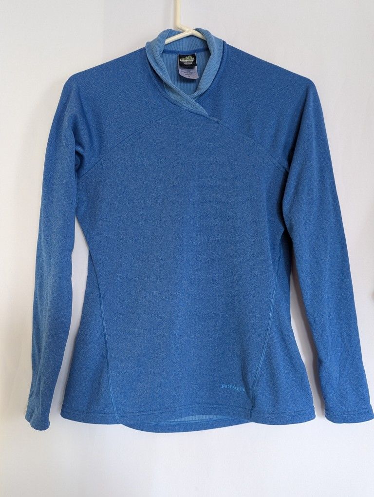 Womens Small Patagonia Base layer Micro Grid Fleece Thermal Top Shirt Pullover Mammut North Face Arc'teryx Columbia REI Hiking Camping Backpack Osprey