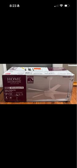 Home Decorators Windward IV 52" LED Indoor Matte White Ceiling Fan with Remote