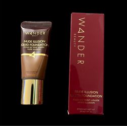 NEW Wander Beauty Nude Illusion Liquid Foundation 1.01 oz Full Size (Deep)