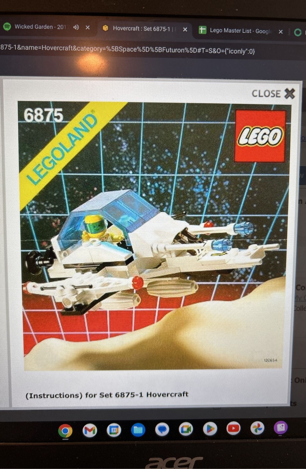1998 Lego Set 6875 “Hovercraft”