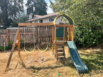 Swing Set With Slide