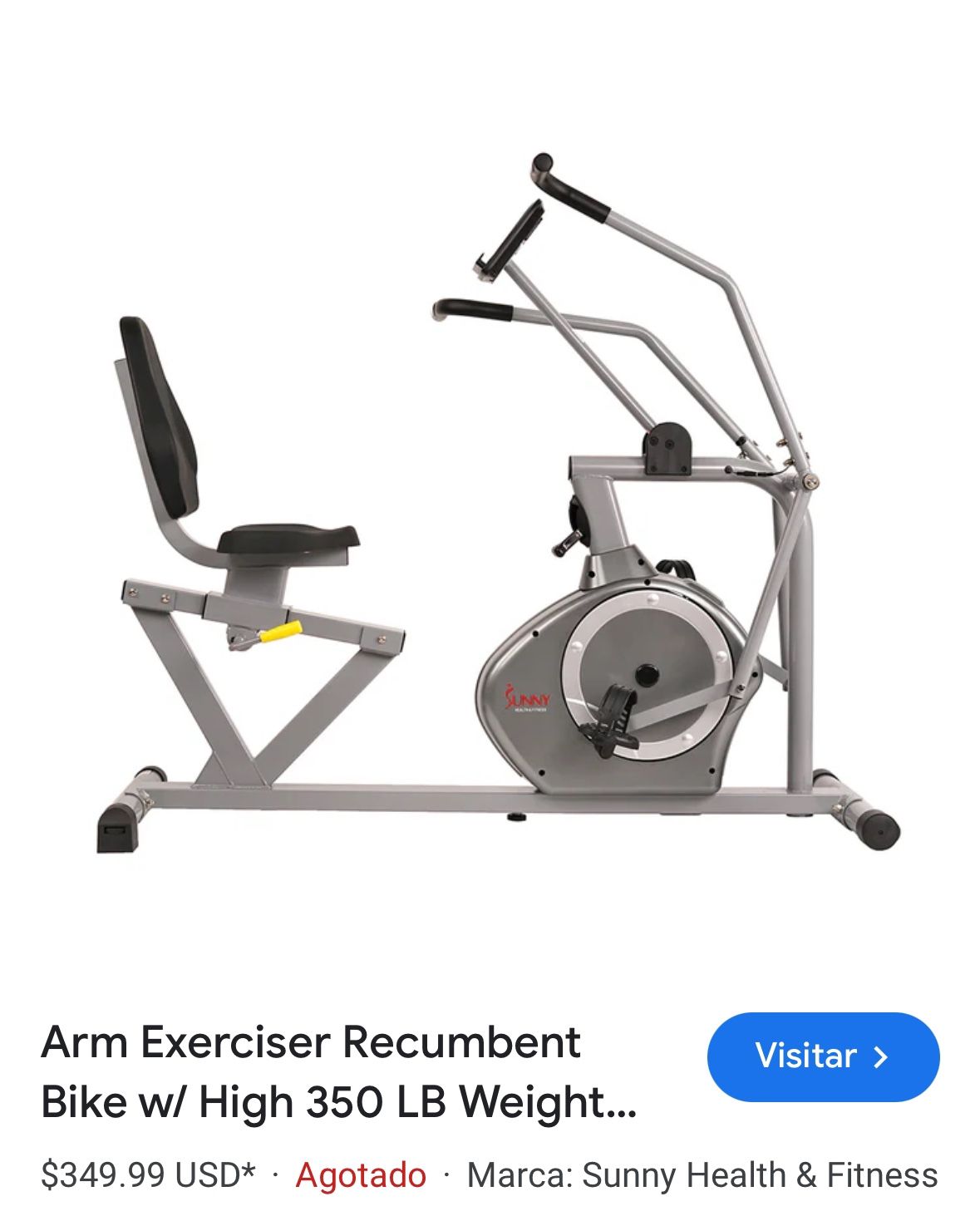 Arm Exerciser Magnetic Recumbent Bike Cross Trainer