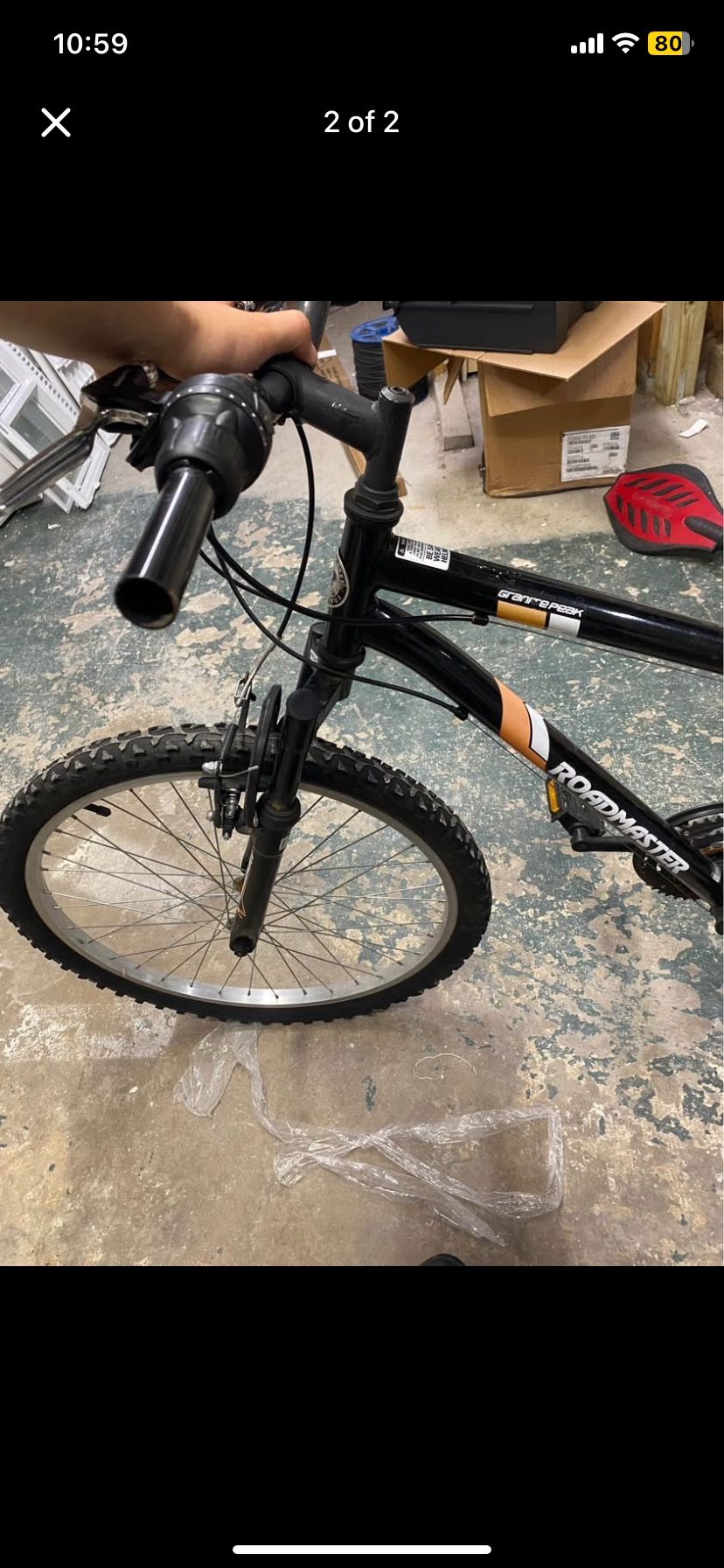ROADMASTER Granite Peak Boy's Mountain Bike 24 black orange