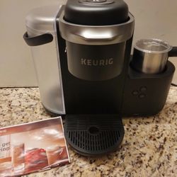 Keurig K-Cafe Single Serve K-Cup Pod Coffee Latte Maker Dark Charcoal