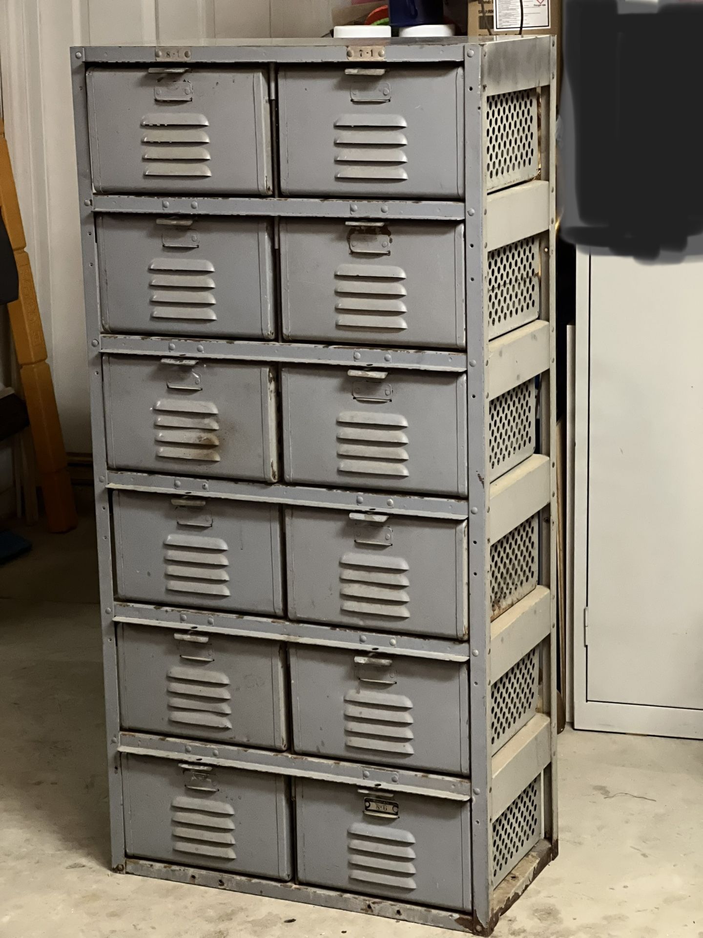 Vintage Worley & Co Basket Locker