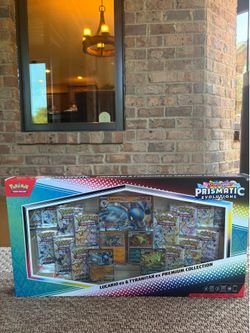 Pokemon Prismatic Evolutions Lucario & Tyrannitar Ex Premium Collection