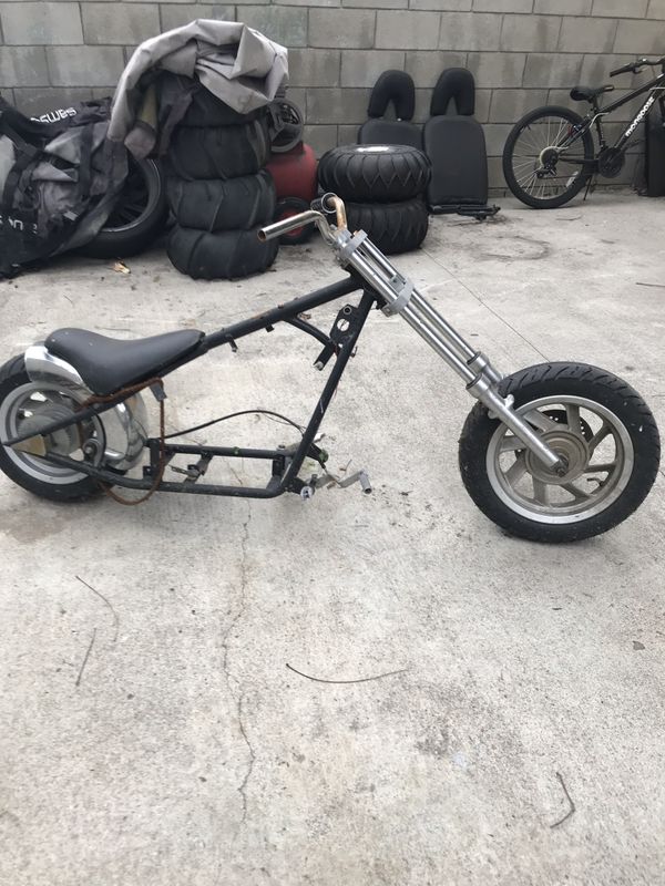 motorized bicycle offset wide frame chopper mount kit