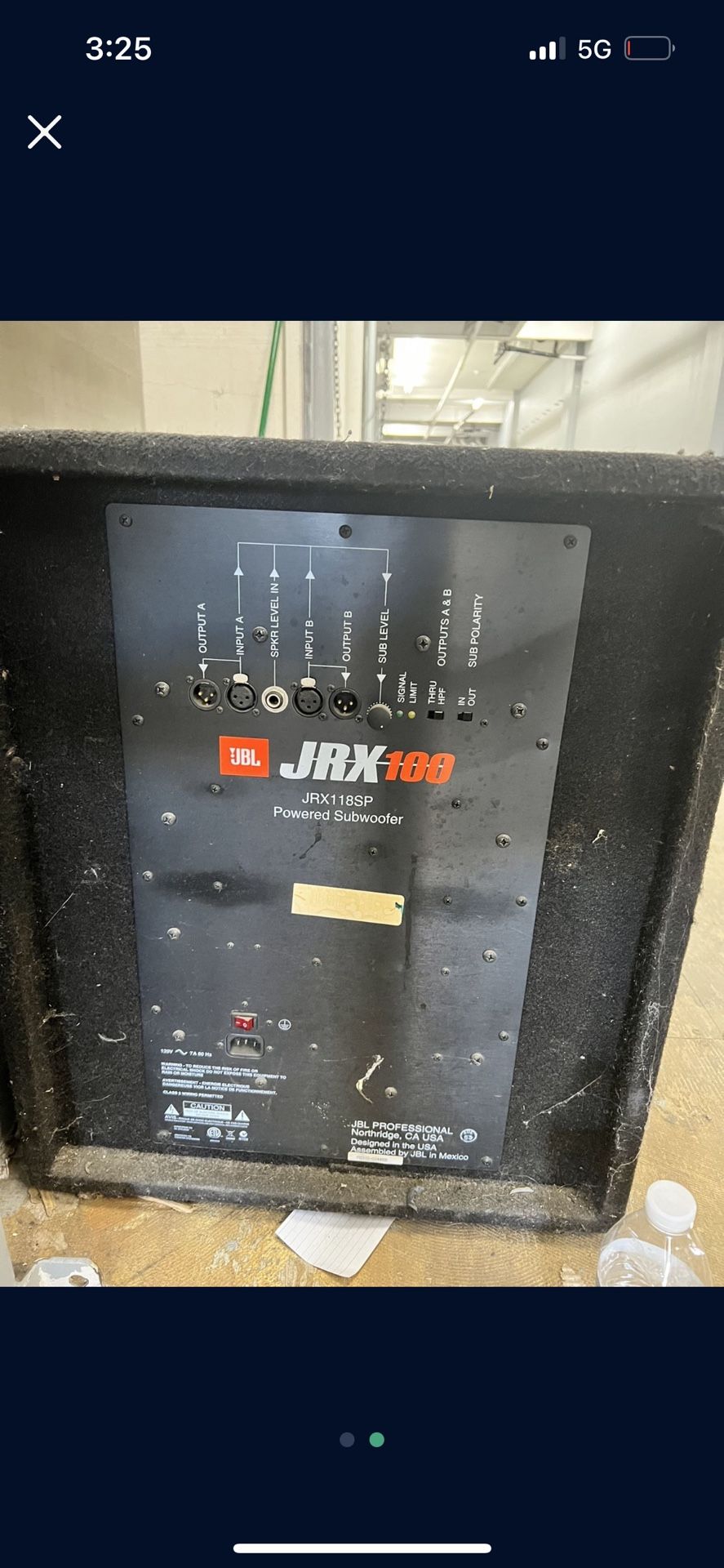 JBL Powered Subwoofer