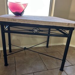 Unique Sandstone slab side table or coffee table
