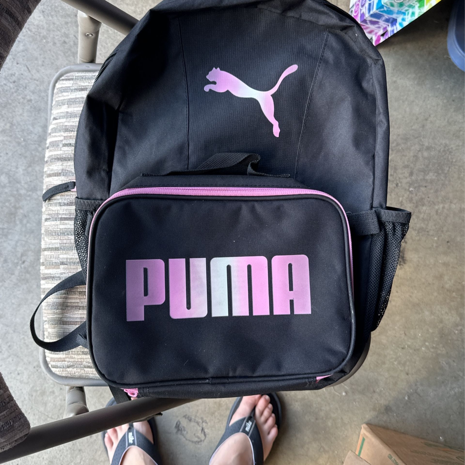 Backpack W/lunch Box